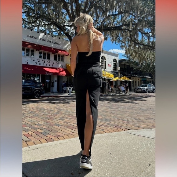 Mother The Flagpole Black Denim Midi Skirt - Picture 2 of 11